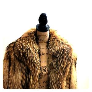 Tanuki Fur Car Coat - Large